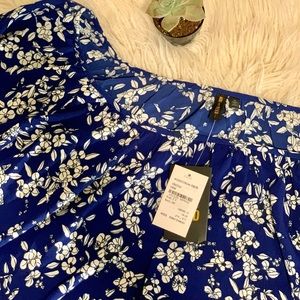 NWT Royal Blue Floral Tunic